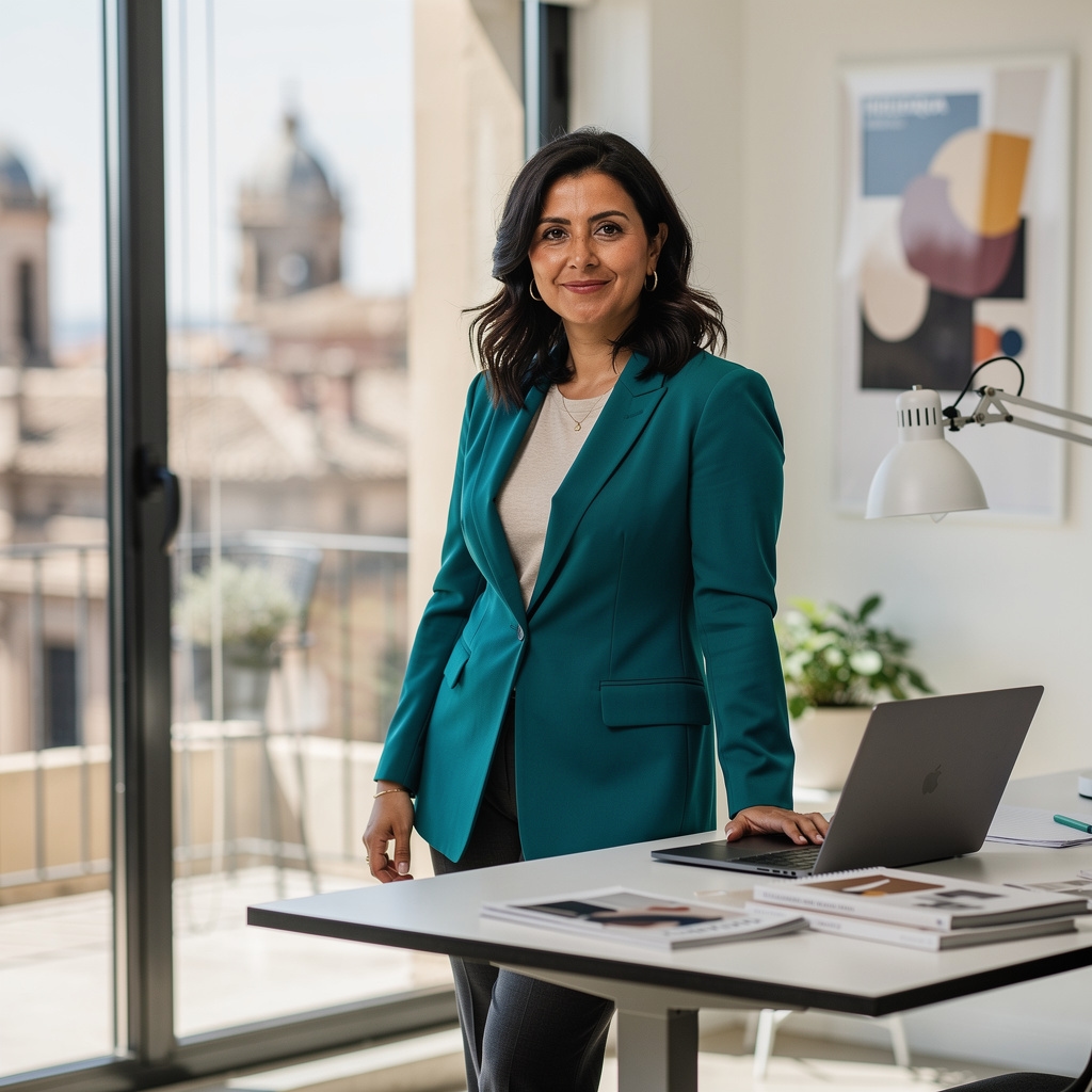 Profesional construyendo su perfil experto digital